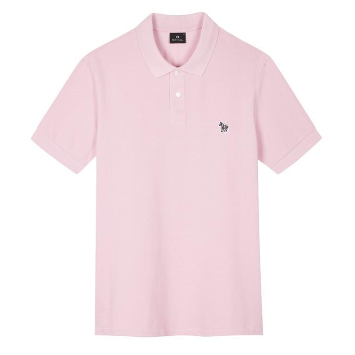 PS BY PAUL SMITH MEN'S REGULAR FIT ZEBRA POLO SHIR
