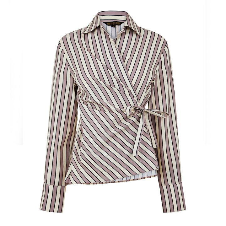 Biba Wrap Stripe Shirt