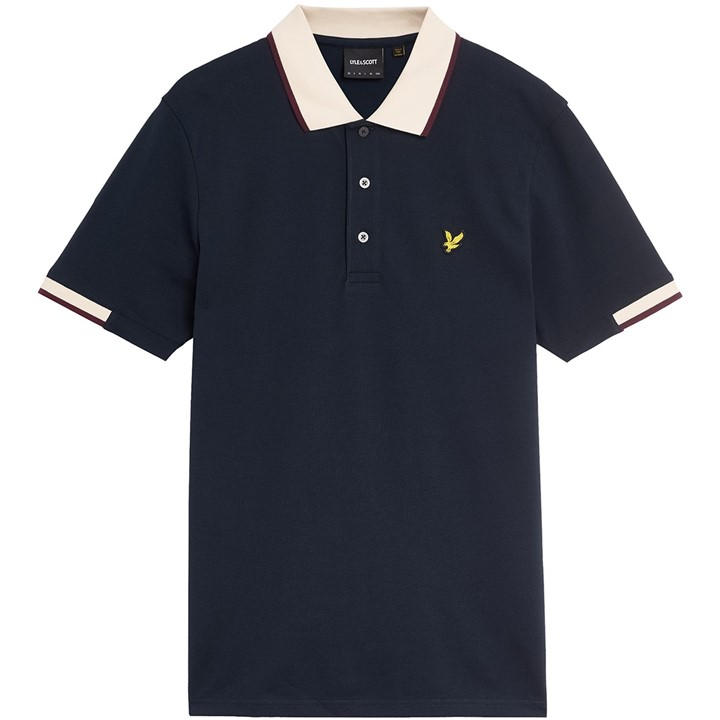 LYLE & SCOTT RETRO HALF TIPPED POLO SHIR