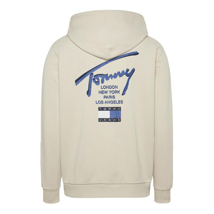 Tommy Jeans TJM REG SIG TWIST ZIPTHRU EXT - Beige