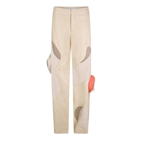 OFF WHITE - Women's Candle Edge Straight Leg Trousers