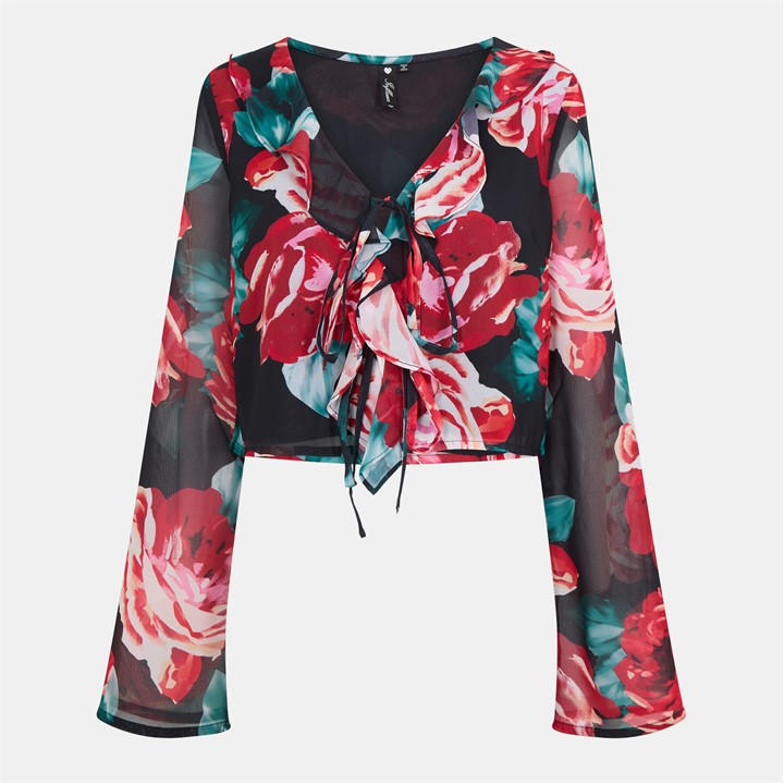 Influence Rose Crp Blous In Red