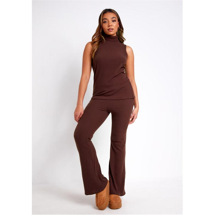 MISSY EMPIRE RIB STRAIGHT LEG TROU