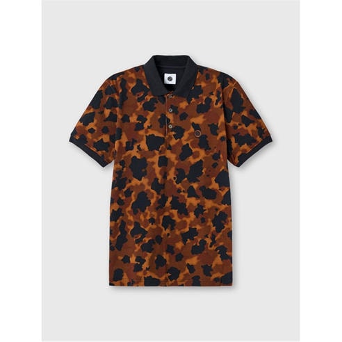 Pretty Green - Men's Brindle Short-Sleeve Polo Shirt