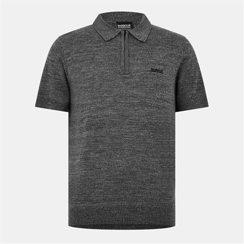 Barbour International - Maverick Mouline Knitted Polo Shirt