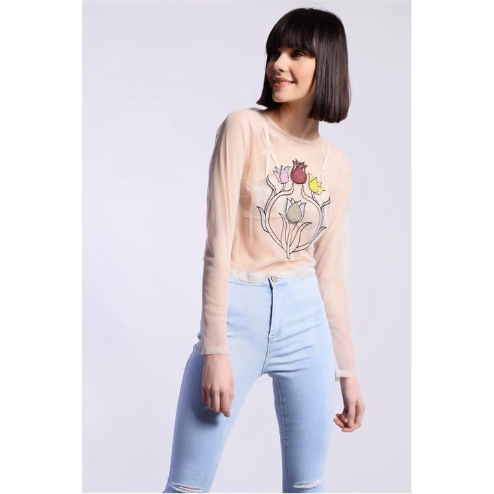 Glamorous Long Sleeve Top