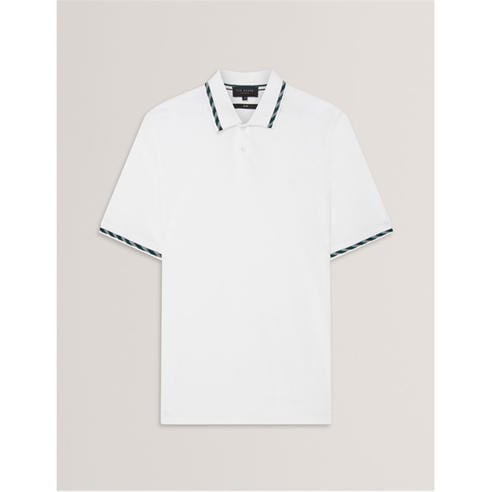 Ted Baker - Men's Jacquard Short-Sleeve Polo Shirt