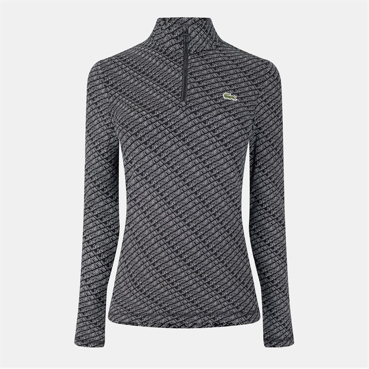 Lacoste Women's Black Ss Polo Size 6