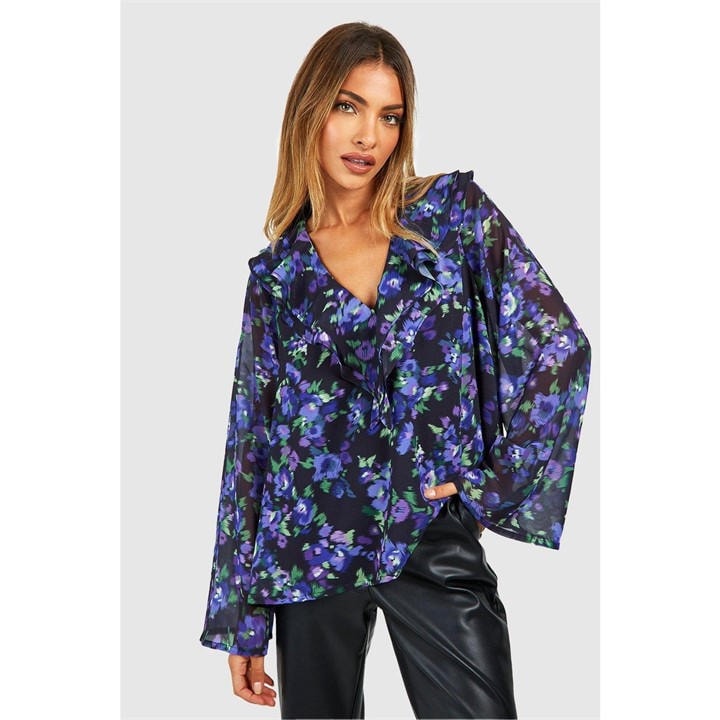 Influence Flrl Rufl Blous