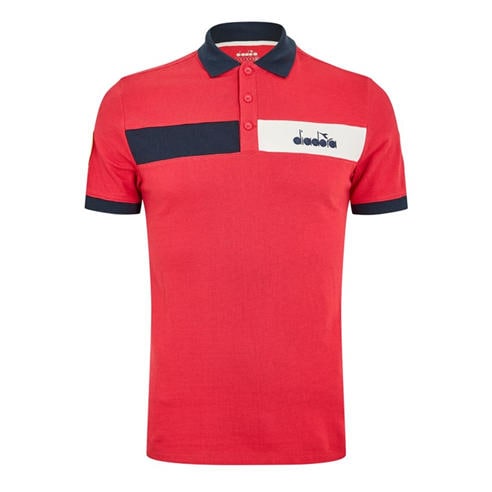 Diadora - Men's SPolo Roma 2019 Short Sleeve Polo Shirt