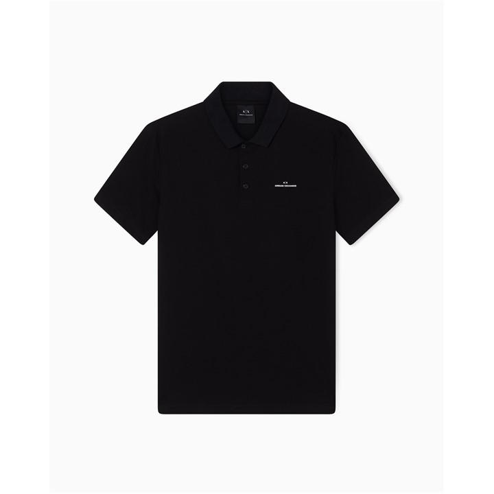 Armani Exchange Men's Black Polo Shirt 2XL