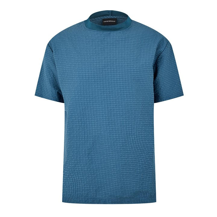 Armani Exchange Men's Blue Ax Polo Shirt Large