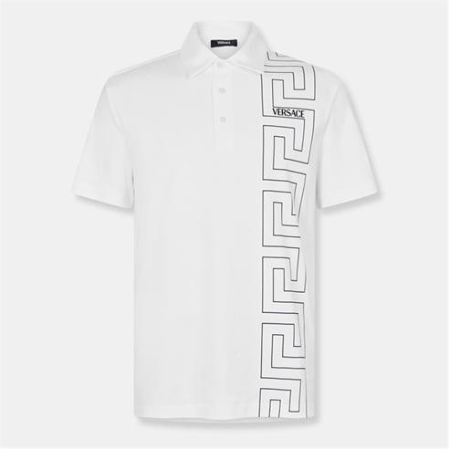 VERSACE - Men's Grec Short Sleeve Polo Shirt