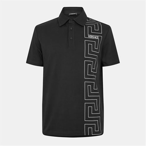 VERSACE - Men's Grec Short Sleeve Polo Shirt