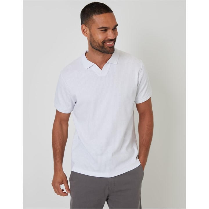 Threadbare Polo Lrnce Tphy In White
