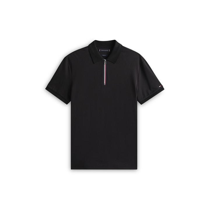 Tommy Hilfiger Monotype Zip-thru Track Jacket In Black