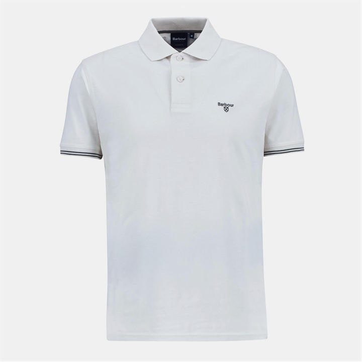 Barbour Men's Cream Austwick Polo Shirt Large