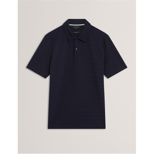 Ted Baker - Men's Textured Short Sleeve Polo Shirt