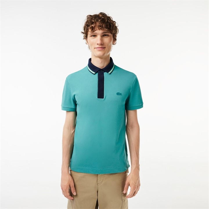 LACOSTE CONTRAST NECK SMART PARIS POL