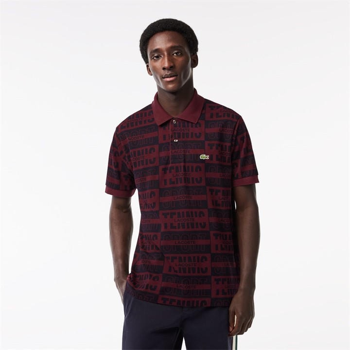 LACOSTE TWO-TONE BADGE SHORT SLEEVE SHIR