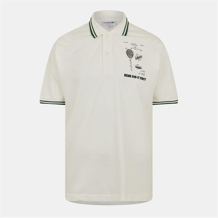 Lacoste Men's Cream Ph8008 Polo 3XL