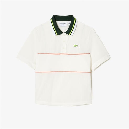 Lacoste - Women's Short Sleeved Ribbed Collar Polo Shirt