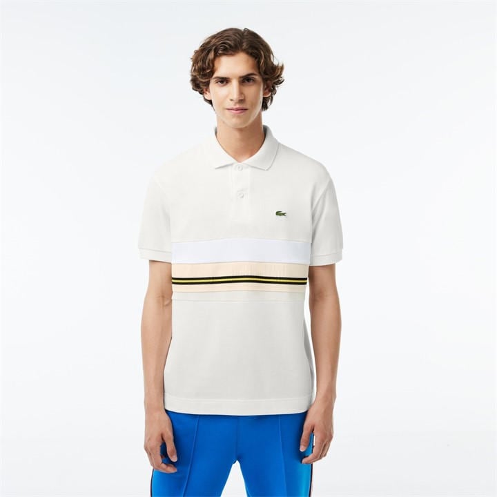LACOSTE CONTRAST STRIPE POLO SHIR