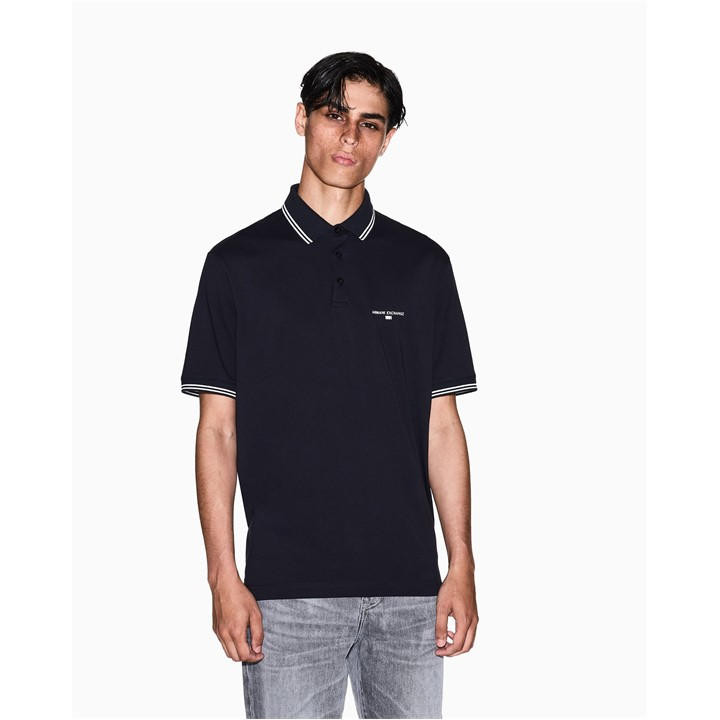 Armani Exchange Men's Blue Polo Shirt