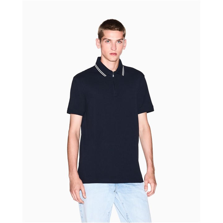 Armani Exchange Men's Blue Polo Shirt