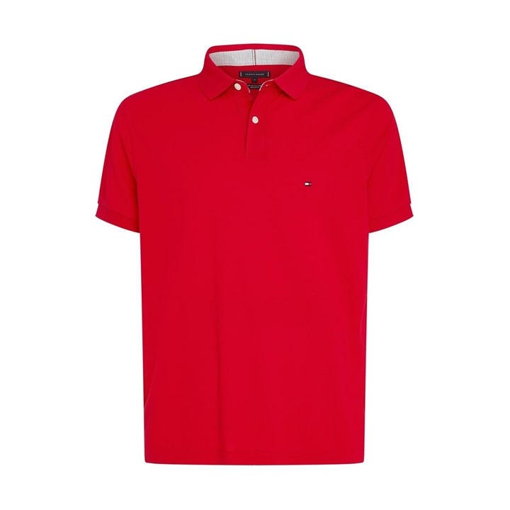 Tommy Hilfiger Men's Red Core 1985 Polo Shirt Extra Small