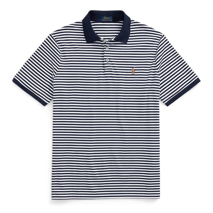 POLO RALPH LAUREN STRIPED PIMA POLO SHIRT