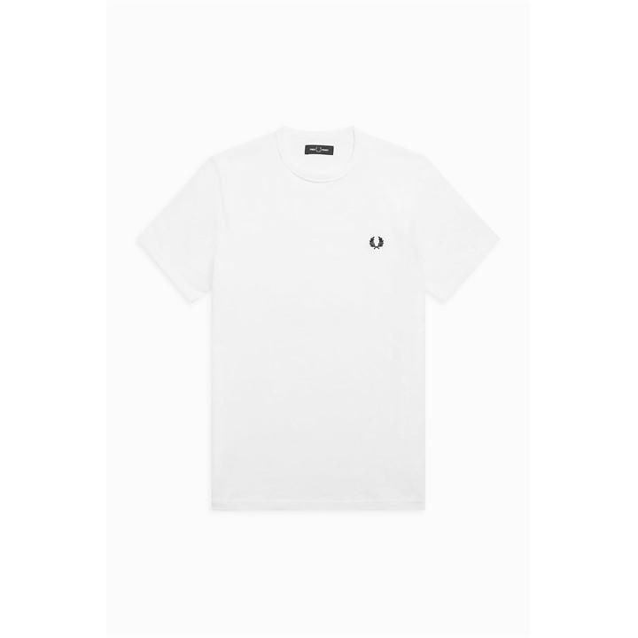 Fred Perry Ringer T-shirt In White