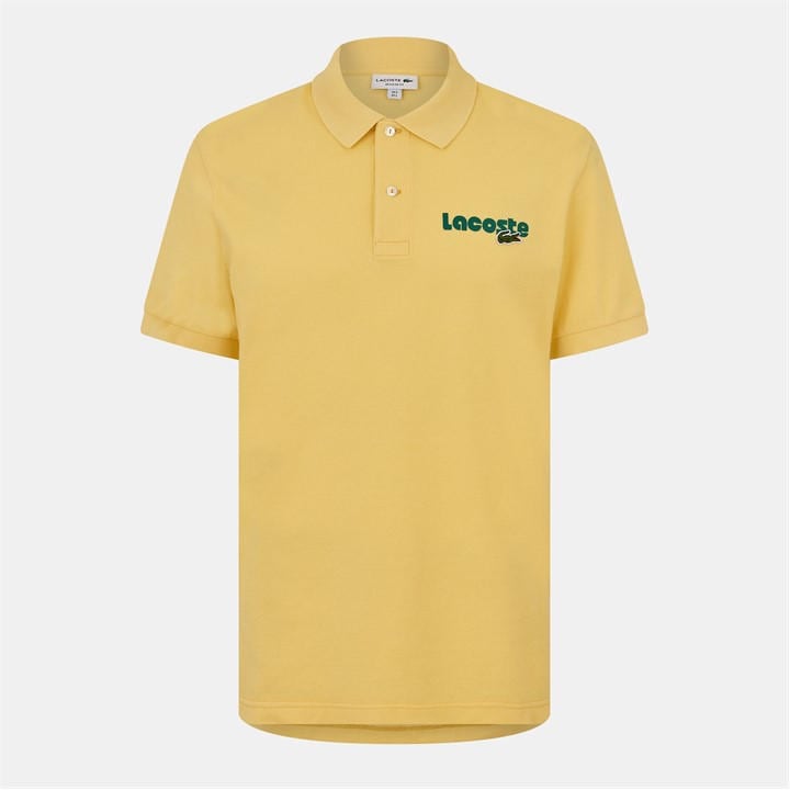 Lacoste Men's Yellow Logo Polo Shirt Extra Large