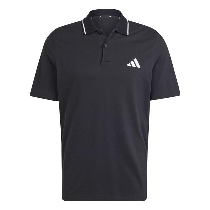 ADIDAS ORIGINALS ESSENTIALS MENS COTTON 3-STRIPES POLO SHIRT
