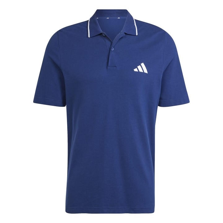 ADIDAS ORIGINALS ESSENTIALS MENS COTTON 3-STRIPES POLO SHIRT