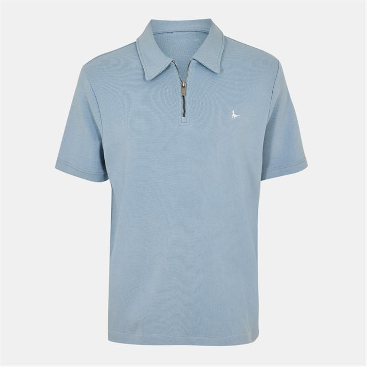 JACK WILLS ZIP POLO T-SHIRT