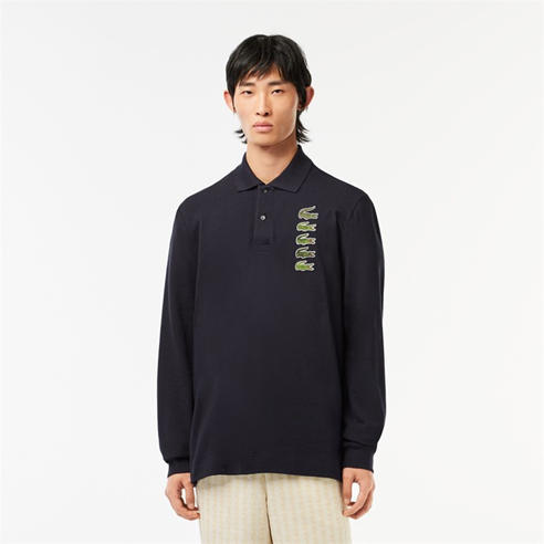 boss plisy long sleeve polo