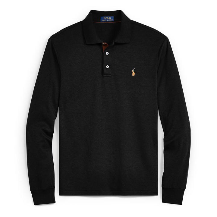 Polo Ralph Lauren Men's Black Pima Polo Shirt 2XL