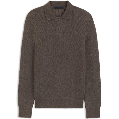 Boss - Men's Hacero Double Breasted Long Sleeve Polo Shirt