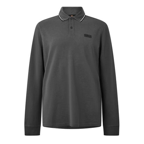 Barbour International - Men's Evan Tip Cotton Long-Sleeve Polo Shirt