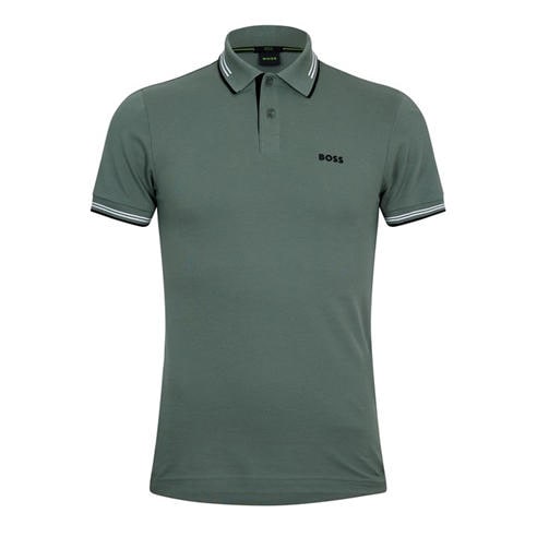 Boss - Men's HBG Paul Polo Contrast Striped Trim Shirt