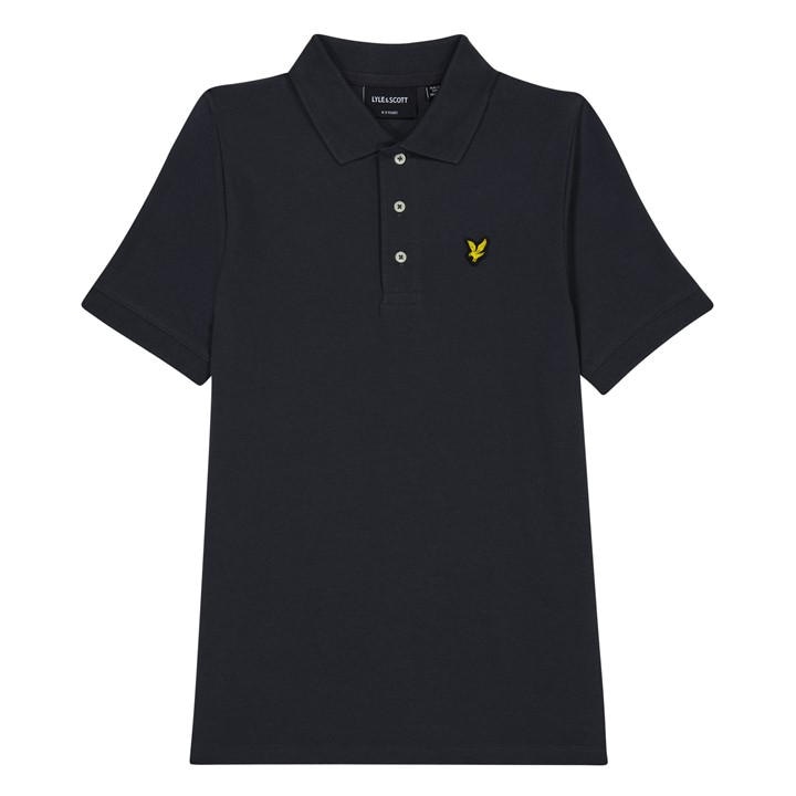 Lyle And Scott Unisex Kids Grey Polo Shirt Juniors