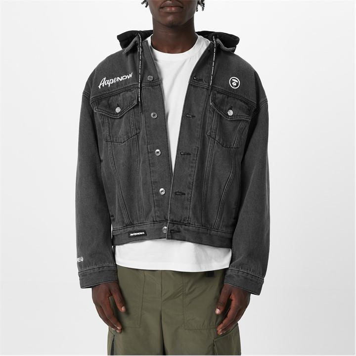 AAPE HOODED DENIM JACKET