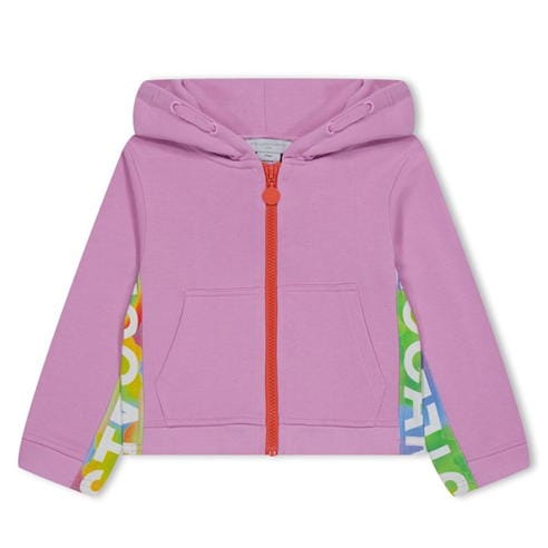STELLA MCCARTNEY - Logo Printed Zip Hoodie Juniors
