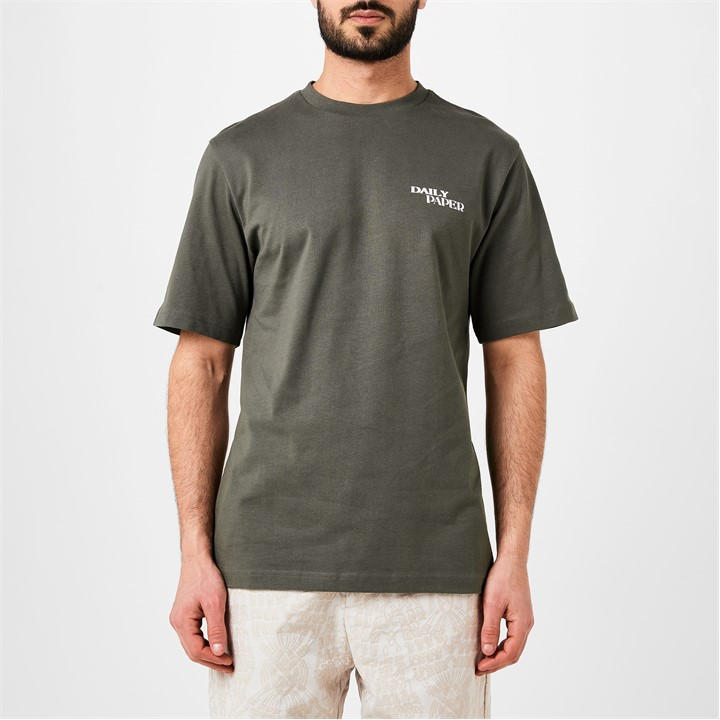 Daily Paper Hand In Hand Cotton T-shirt In Chimera Green