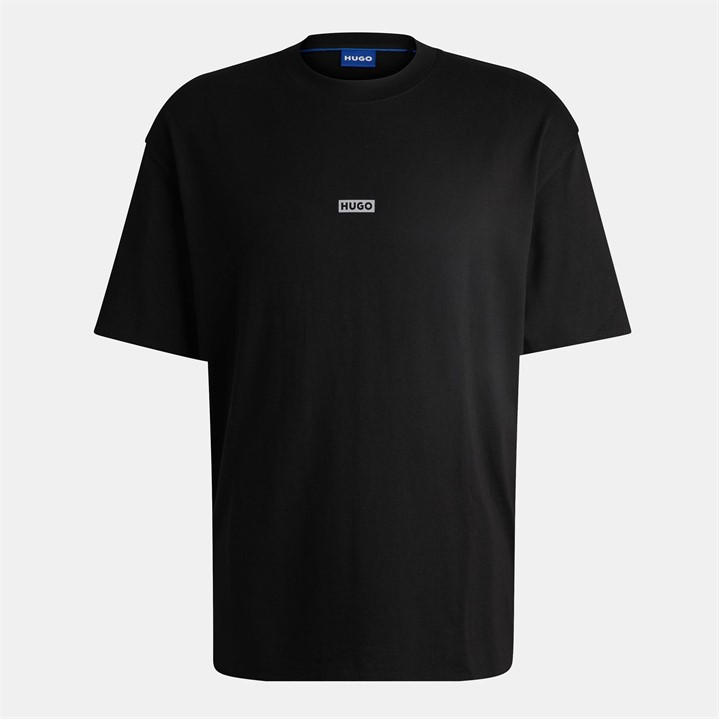 Hugo Men's Black Regular Fit Logo Back T-Shirt Large