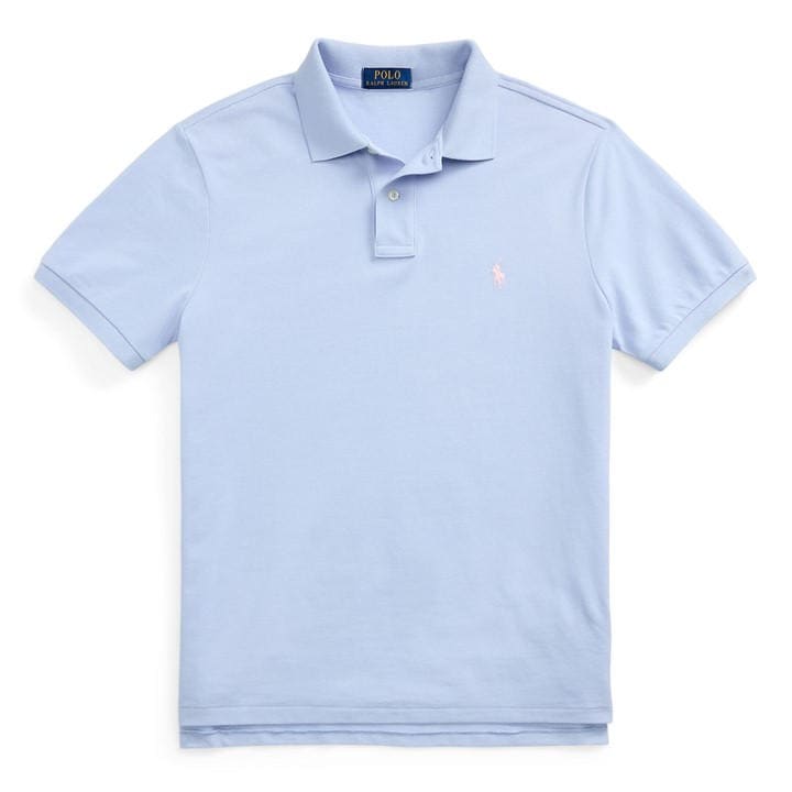 Polo Ralph Lauren Mens Blue Custom Fit Polo Shirt - 2XL