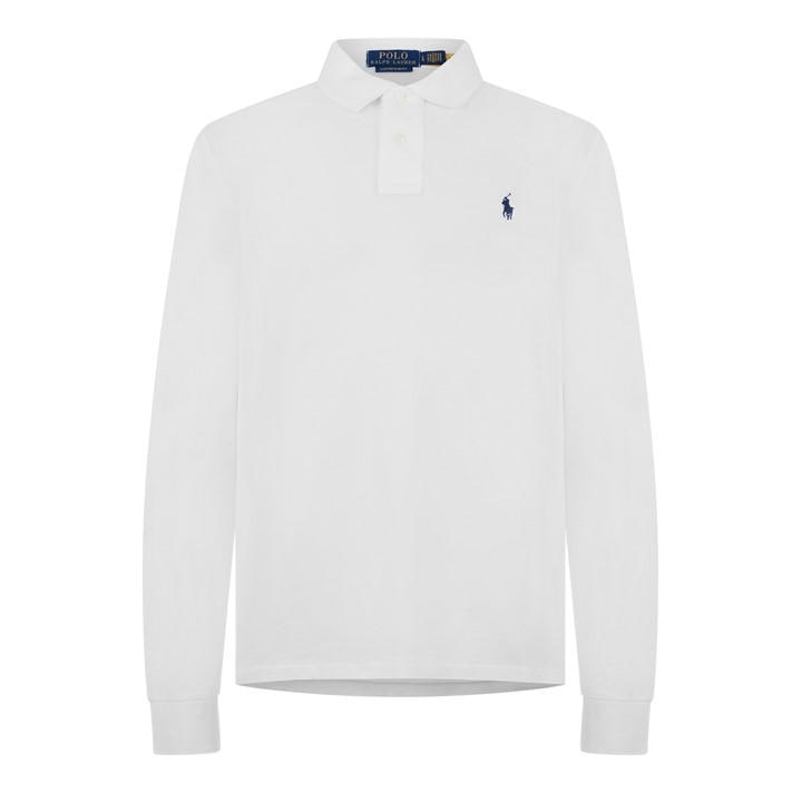 Polo Ralph Lauren Men's White Slim Fit Polo Shirt Extra Large
