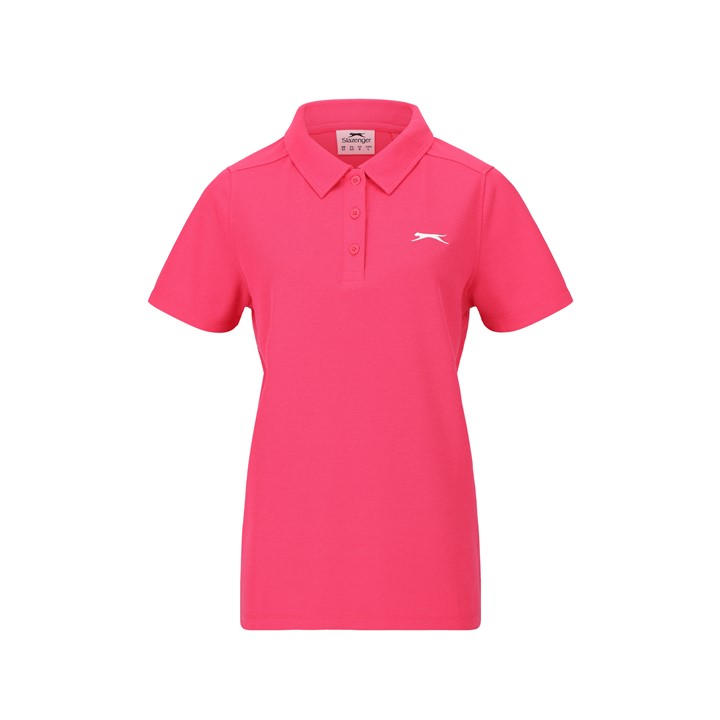 Slazenger Women's Pink Pique Polo Size 8