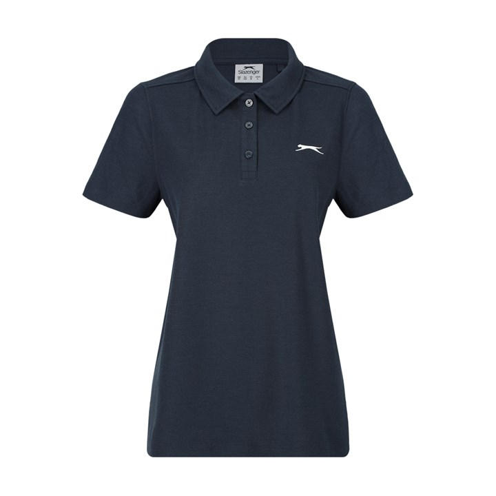 Slazenger Women's Blue Pique Polo Size 8
